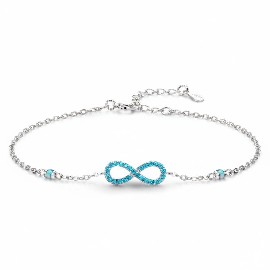 Infinity Bracelet - White Background