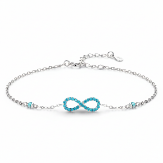 Infinity Bracelet - White Background