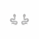 Minimalist Stud Earrings - White Background