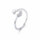 Sterling Silver Arrow Ring on White Background