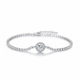 925 Sterling Silver Cubic Zirconia Solitaire Bracelet