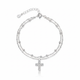 925 Sterling Silver Cross Charm Bracelet